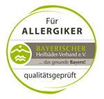 Dieser Betrieb wurde vom Bayer. Heilbäder-Verband e.V. - Für Allergiker qualitätsgeprüft